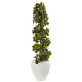 4' English Ivy Tree in Planter UV Resist (Indoor/Outdoor) by Nearly Natural