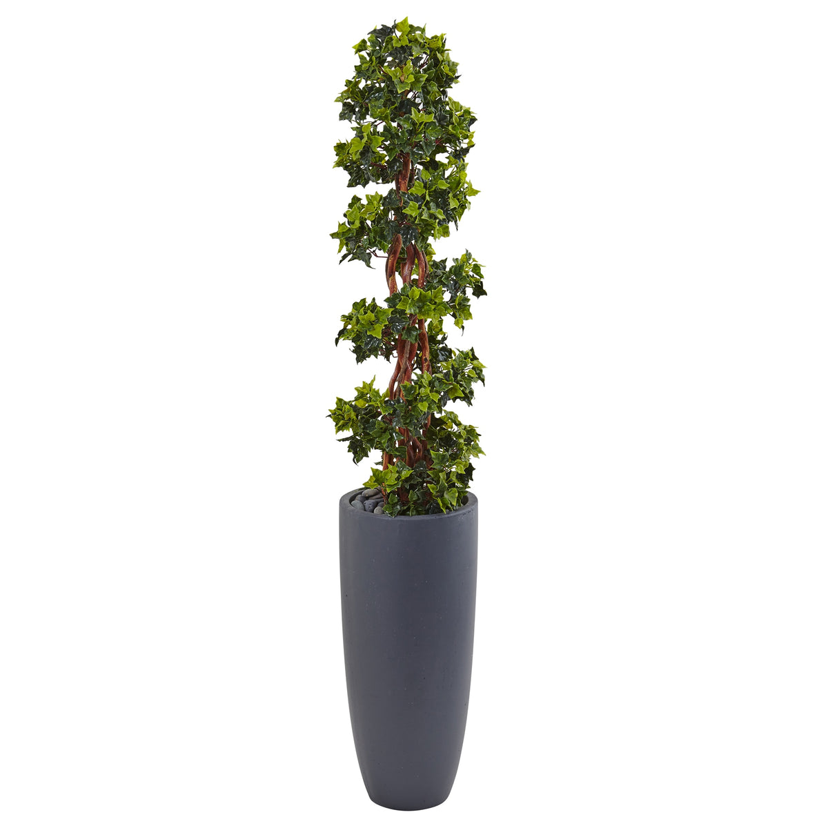 5' English Ivy Tree in Planter UV Resist (Indoor/Outdoor) by Nearly Natural