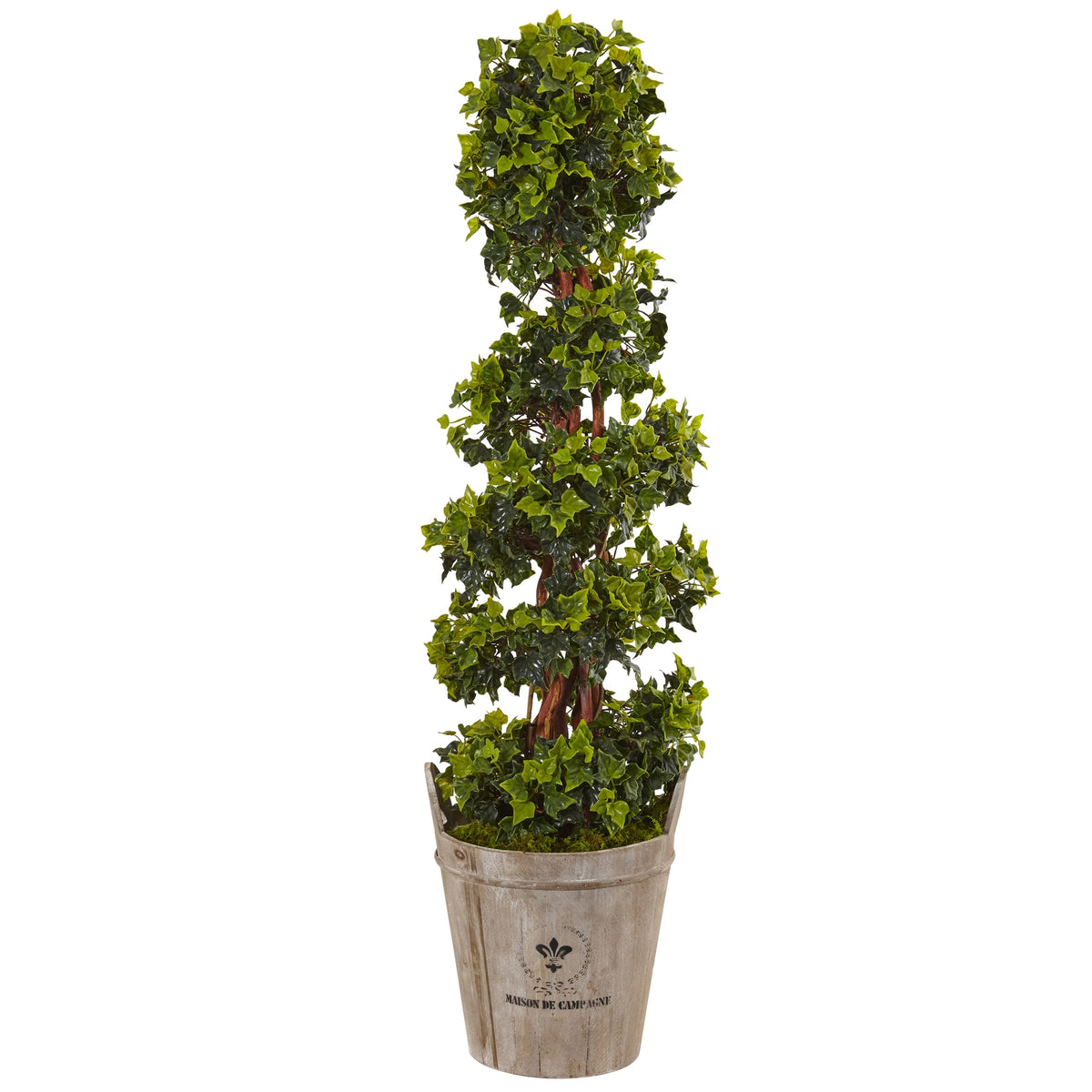 4' English Ivy Tree in Planter UV Resist (Indoor/Outdoor) by Nearly Natural