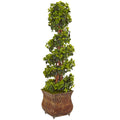 4' English Ivy  Tree in Planter UV Resist (Indoor/Outdoor) by Nearly Natural
