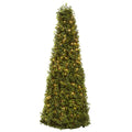 39" Boxwood Cone w/Lights by Nearly Natural