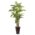 6.5' Areca w/Decorative Planter by Nearly Natural