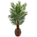 5' Areca Palm Tree in Weave Planter by Nearly Natural