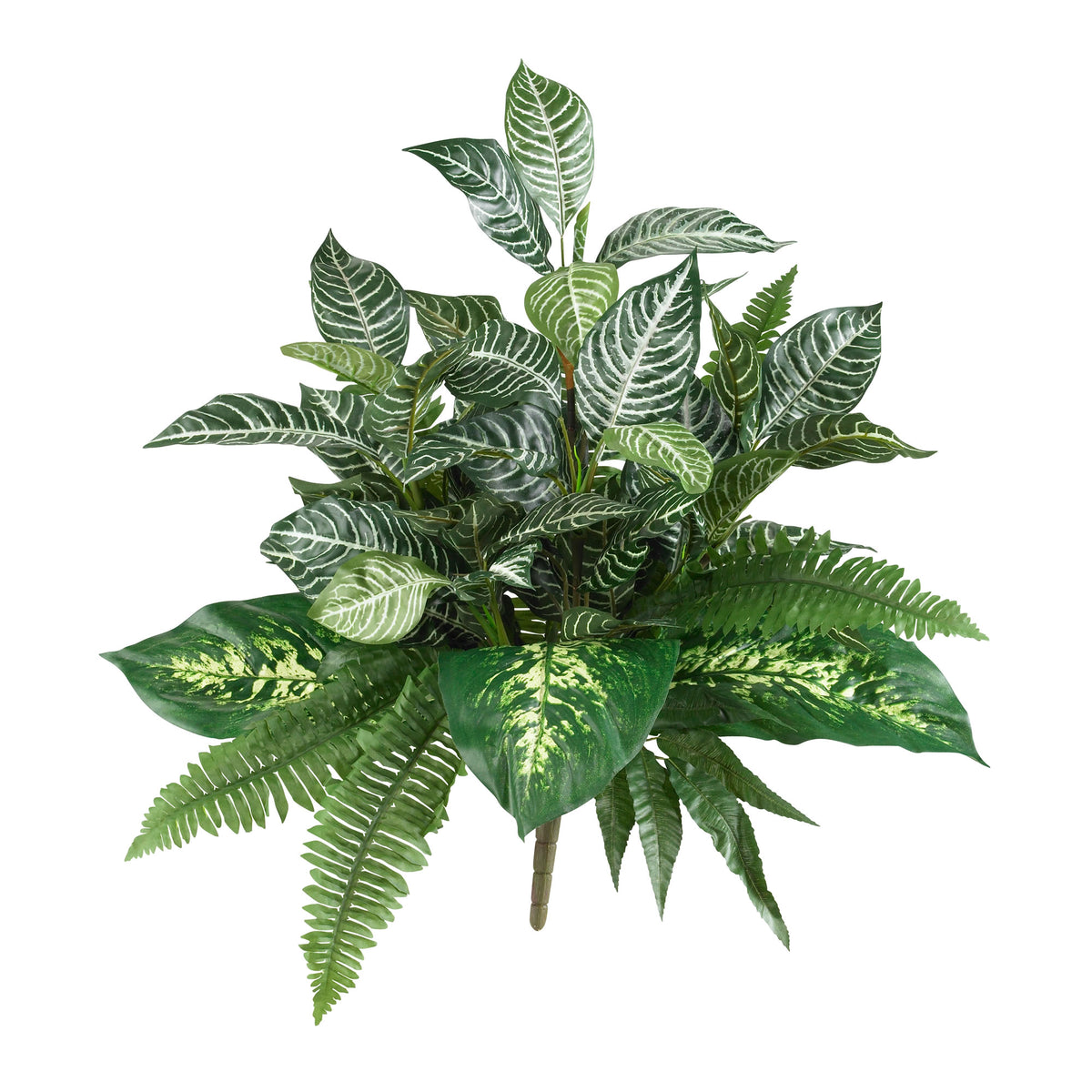 25" Mix Greens Artificial Plant (Set of 2) by Nearly Natural
