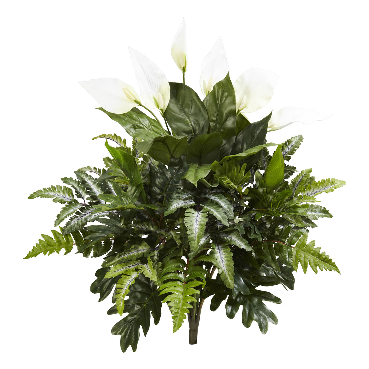 27" Mixed Spathifyllum Artificial Plant (Set of 2) by Nearly Natural