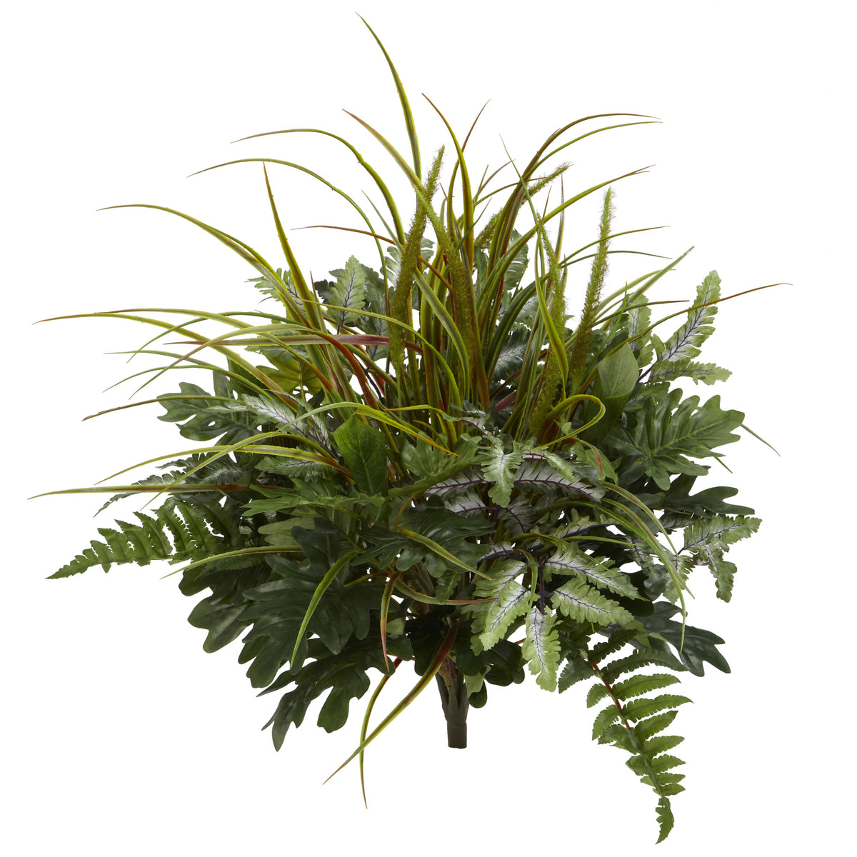 28" Mix Greens Artificial Plant (Set of 2) by Nearly Natural