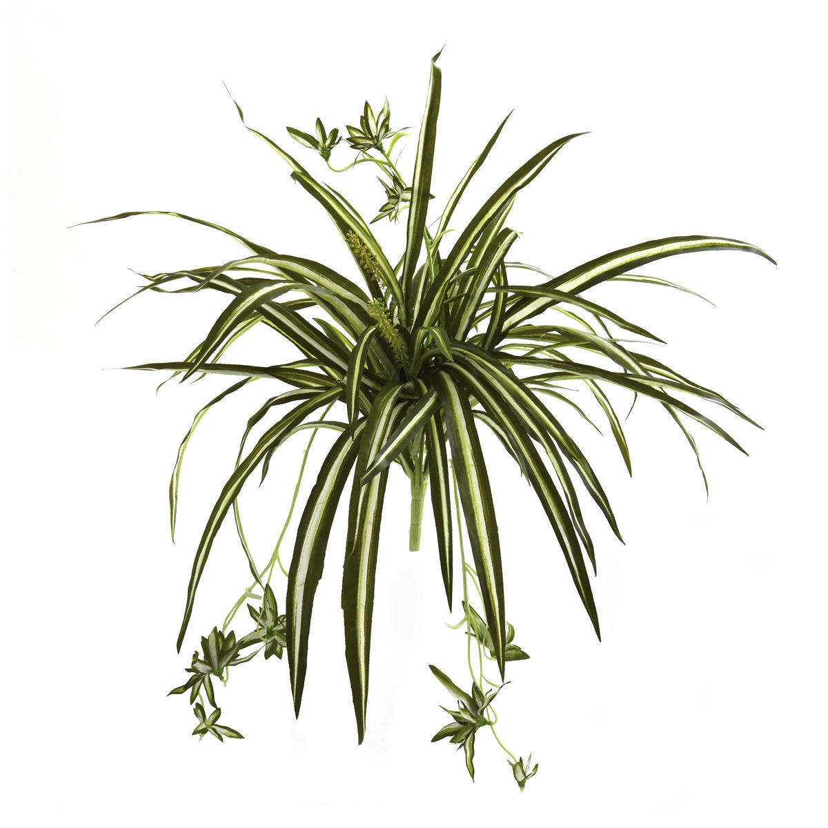 23" Spider Plant Bush (Set of 4) by Nearly Natural