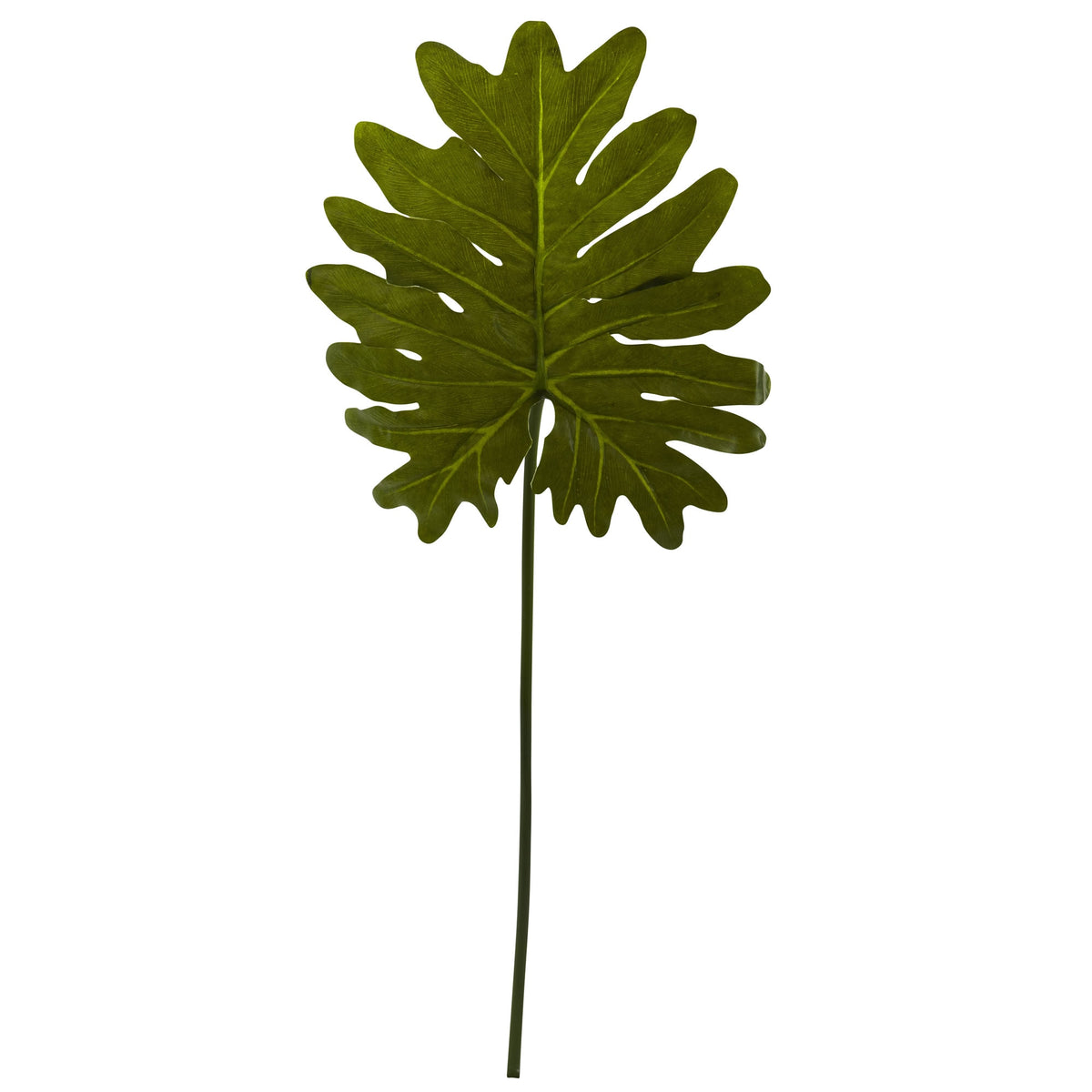 31" Selloum Philo Single Leaf Stem (Set of 12) by Nearly Natural