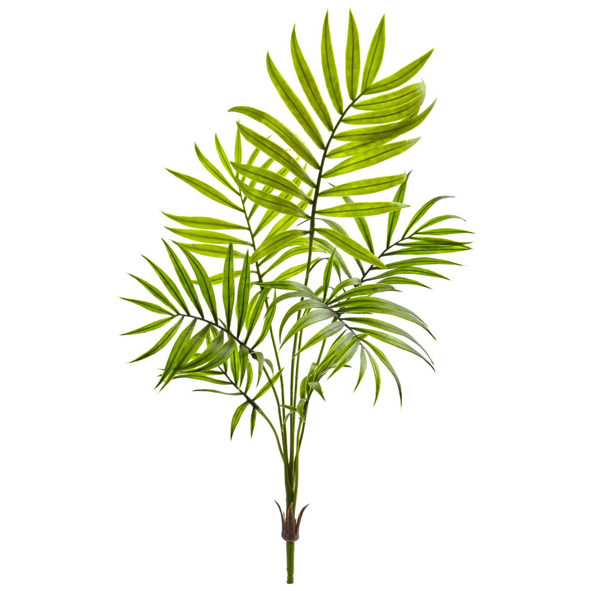 19" Mini Areca Palm Bush (Set of 6) by Nearly Natural
