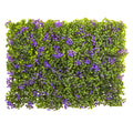 6" x 6" Purple & Green Clover Mat (Set of 12) by Nearly Natural