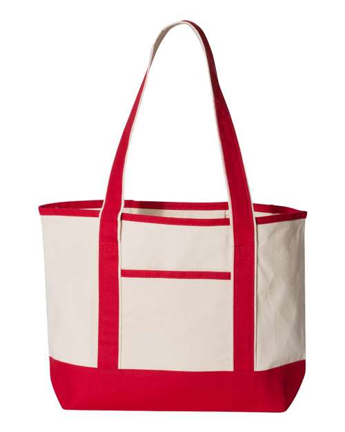 Q-Tees 45495 in Natural/ Red