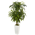 50" Marginatum in White Tower Vase by Nearly Natural