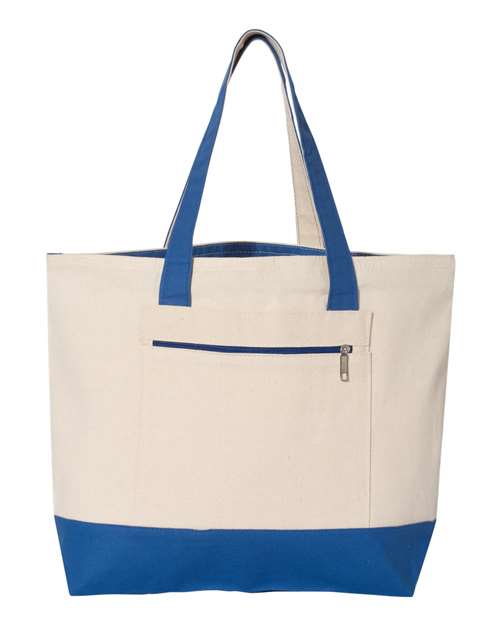 Q-Tees 45595 in Natural/ Royal