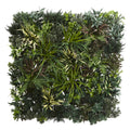 3' x 3' Greens & Fern Wall Panel UV Resist (Indoor/Outdoor) by Nearly Natural