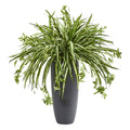 33'' Spider Artificial Plant in Cylinder Planter by Nearly Natural