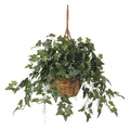 English Ivy Hanging Basket by Nearly Natural in Green