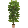 63" Large Leaf Philodendron Plant (Real Touch) by Nearly Natural in Green