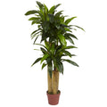 4' Corn Stalk Dracaena by Nearly Natural in Green