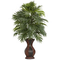 Areca Palm w/Urn by Nearly Natural in Green
