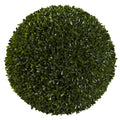 14" Boxwood Ball w/1202 Lvs by Nearly Natural