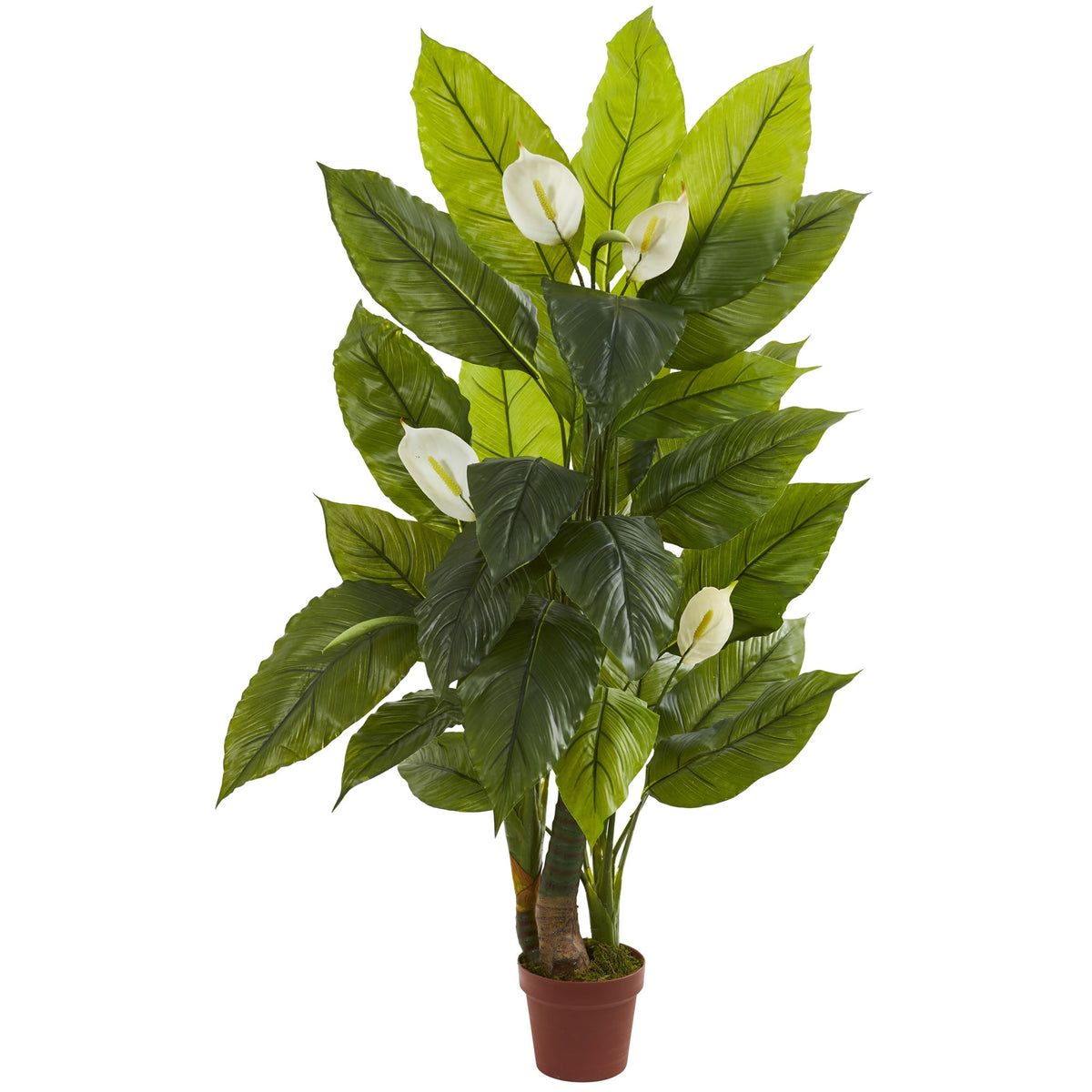 4.5' Spathyfillum Plant (Real Touch) by Nearly Natural
