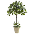 3' Stephanotis Topiary w/Planter by Nearly Natural