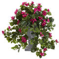 27" Bougainvillea Artificial Plant in Decorative Urn by Nearly Natural in Beauty