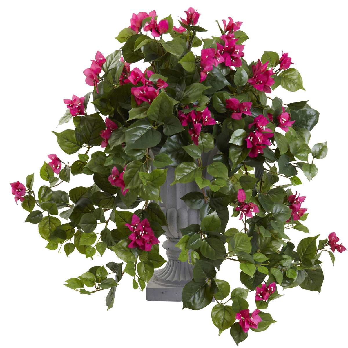 27" Bougainvillea Artificial Plant in Decorative Urn by Nearly Natural in Beauty