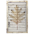 24" Maple Leaf Window Shutter Wall Decor by Nearly Natural