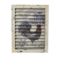 17" Rooster Window Shutter Wall Decor by Nearly Natural