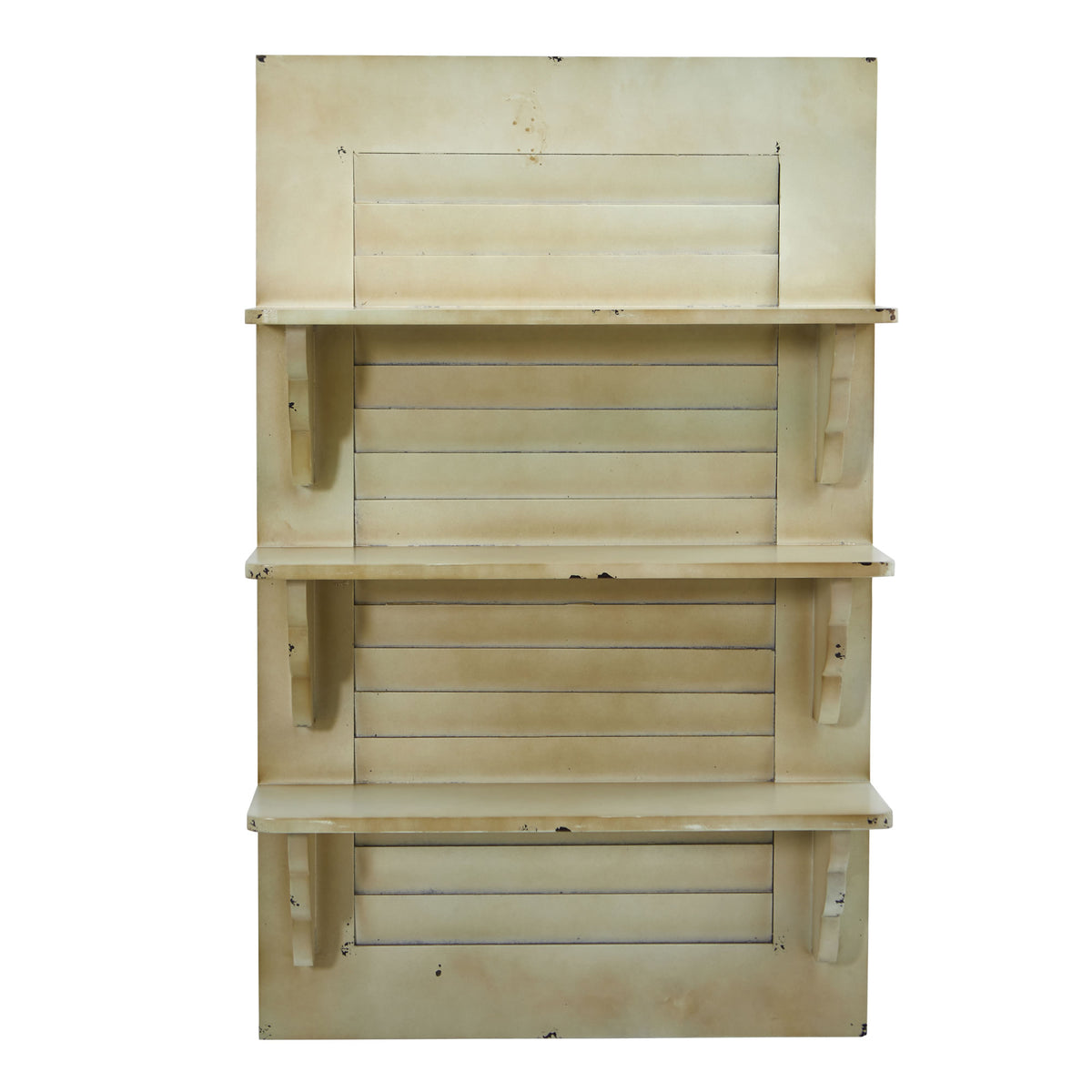 31.75'' Vintage Window Shutter Shelving Wall Decor by Nearly Natural