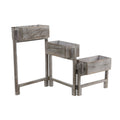 3.5' Gray Washed Expandable Decorative Planter by Nearly Natural