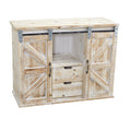 38" Double Barn Door Console by Nearly Natural