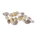 5.5' x 2' Scattered Metal Leaves Wall Art Decor by Nearly Natural