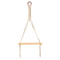 14" x 24" Macrame Hanger with Wood Shelf by Nearly Natural