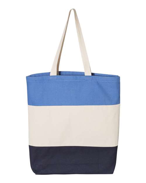 Q-Tees 49095 en azul marino/Natural/Azul Carolina (Navy/ Natural/ Carolina Blue)