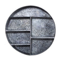 18" Galvanized Circular Metal Wall Mounted Shelf by Nearly Natural