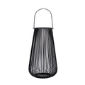 20" Vintage Black Metal Votive Tea Lantern Candle Holder by Nearly Natural
