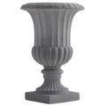 16.5" Decorative Gray Urn (Indoor/Outdoor) by Nearly Natural