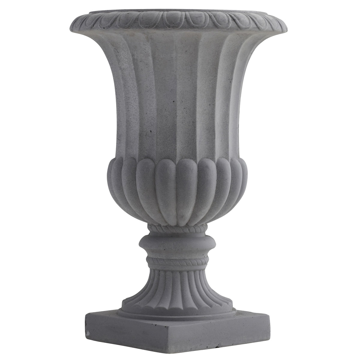 16.5" Decorative Gray Urn (Indoor/Outdoor) by Nearly Natural
