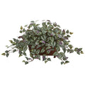 14" Wandering Jew Artificial Plant in Decorative Planter by Nearly Natural