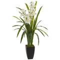 39" Cymbidium Orchid Artificial Plant by Nearly Natural
