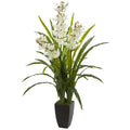 45" Cymbidium Orchid Artificial Plant by Nearly Natural