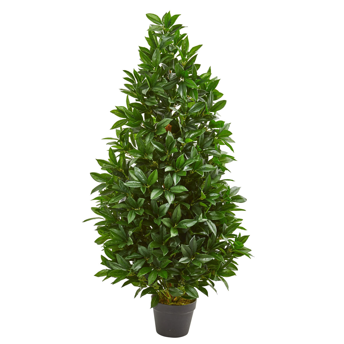 4' Bay Leaf Artificial Topiary Tree UV (Indoor/Outdoor) by Nearly Natural