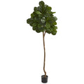 7' Fiddle leaf fig Artificial tree by Nearly Natural