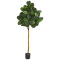 6' Fiddle Leaf Fig Artificial Tree by Nearly Natural