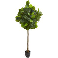 6' Fiddle Leaf Artificial Tree (Real Touch) by Nearly Natural