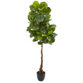 64" Fiddle Leaf Artificial Tree (Real Touch) by Nearly Natural
