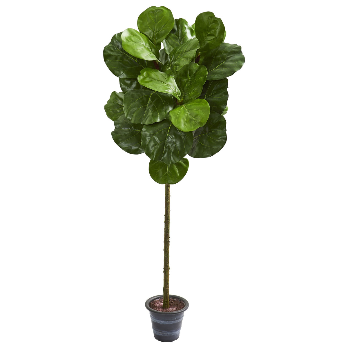 4' Fiddle Leaf Artificial Tree With Decorative Planter by Nearly Natural