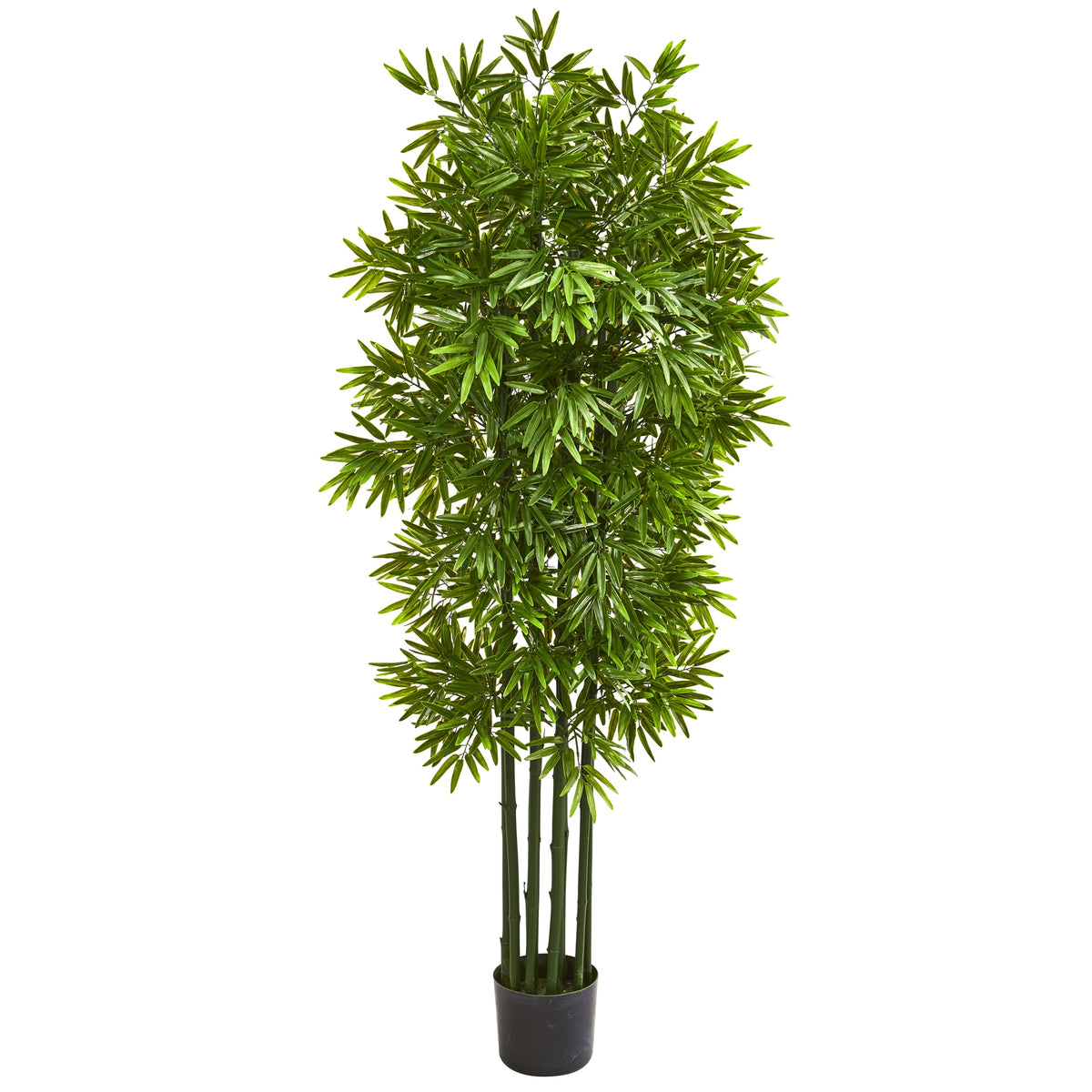 64" Bamboo Tree with Green Trunks UV Resist(Indoor/Outdoor) by Nearly Natural
